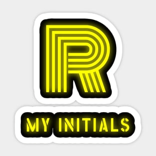 Letter R Letter Art Sticker